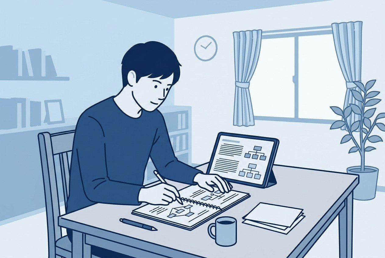 リクルートホールディングス子会社ランキングの読み方について公開されている情報を確かめている場面のイラスト
