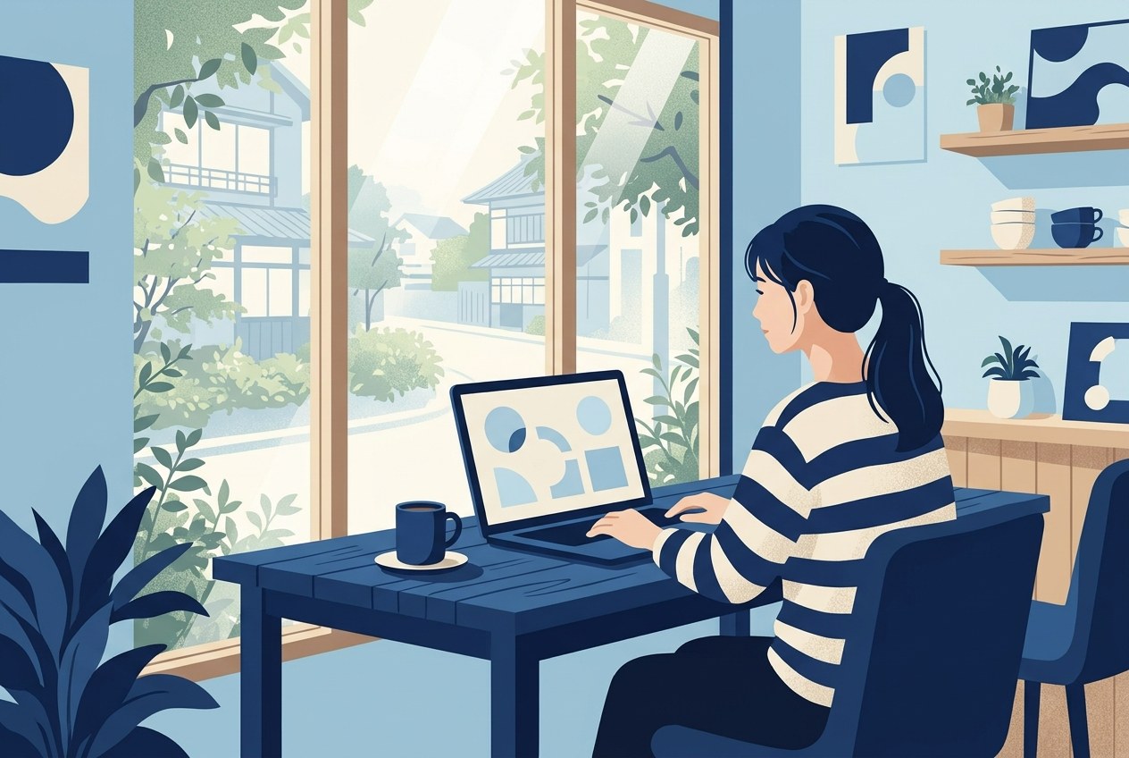 第一生命ホールディングス子会社ランキングについて公開されている情報を確かめている場面のイラスト