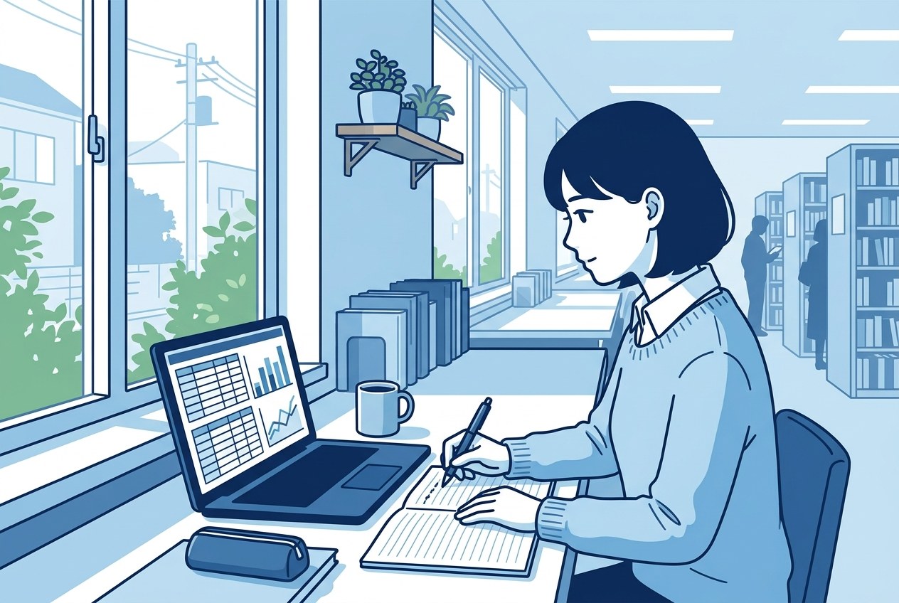 TOPPANホールディングス子会社ランキングについて公開されている情報を確かめている場面のイラスト